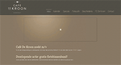 Desktop Screenshot of cafe-dekroon.be